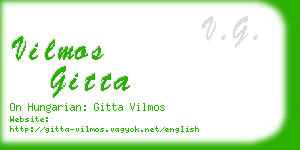 vilmos gitta business card